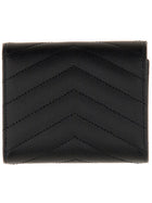 Saint Laurent Women's Cassandre Matelassé Multi Fold Wallet Black, view 2