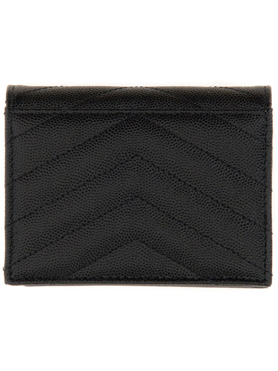 Saint Laurent Women's Cassandre Wallet Black, view 2