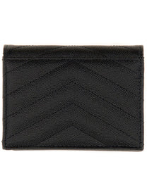 Saint Laurent Women's Cassandre Wallet Black, view 2
