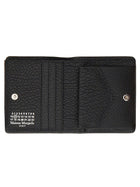 Maison Margiela Unisex Bifold Compatto Four Stitches Wallet Black, view 3