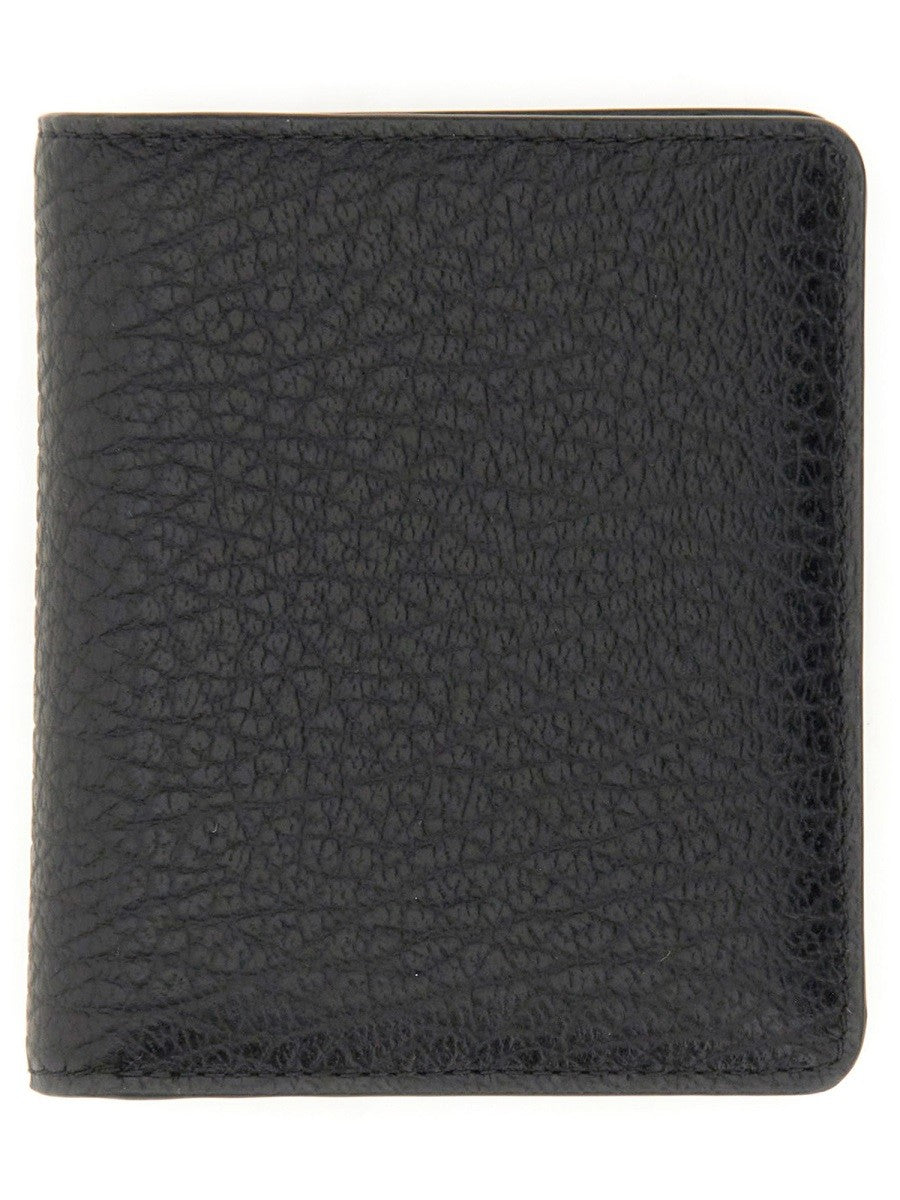 Maison Margiela Unisex Portafoglio Bifold Compatto Four Stitches Black
