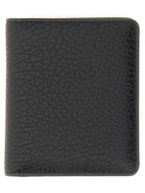 Maison Margiela Unisex Portafoglio Bifold Compatto Four Stitches Black