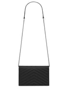 Saint Laurent Women's Wallet with Chain Envelope Cassandre Black, view 2