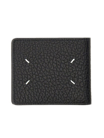 Maison Margiela Unisex Portafoglio Bifold Slim Four Stitches Black