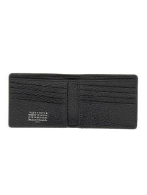 Maison Margiela Unisex Portafoglio Bifold Slim Four Stitches Black