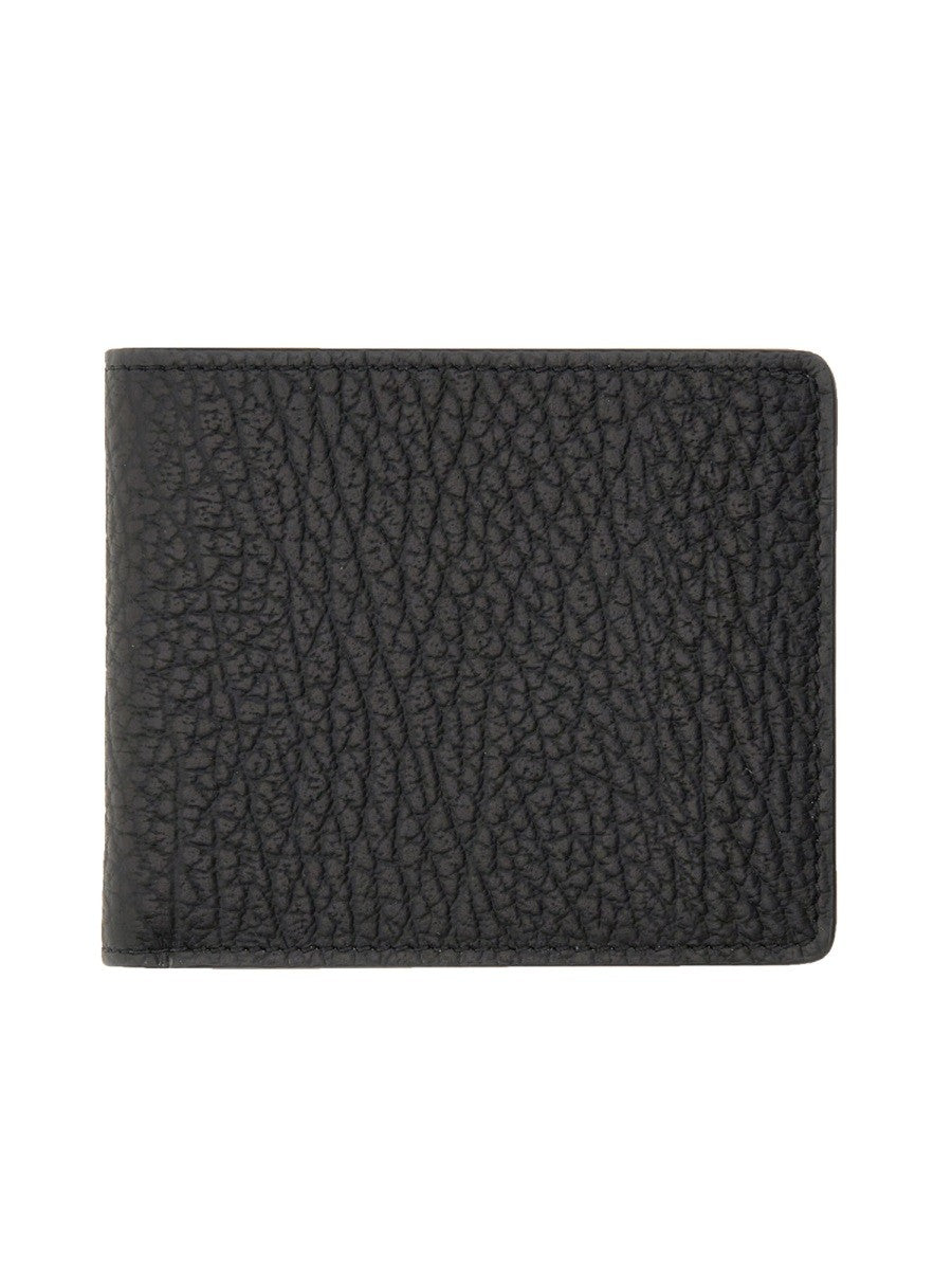 Maison Margiela Unisex Portafoglio Bifold Slim Four Stitches Black