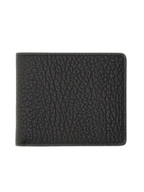 Maison Margiela Unisex Portafoglio Bifold Slim Four Stitches Black