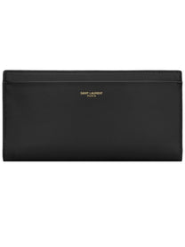Saint Laurent Men's Portafoglio Con Zip Black