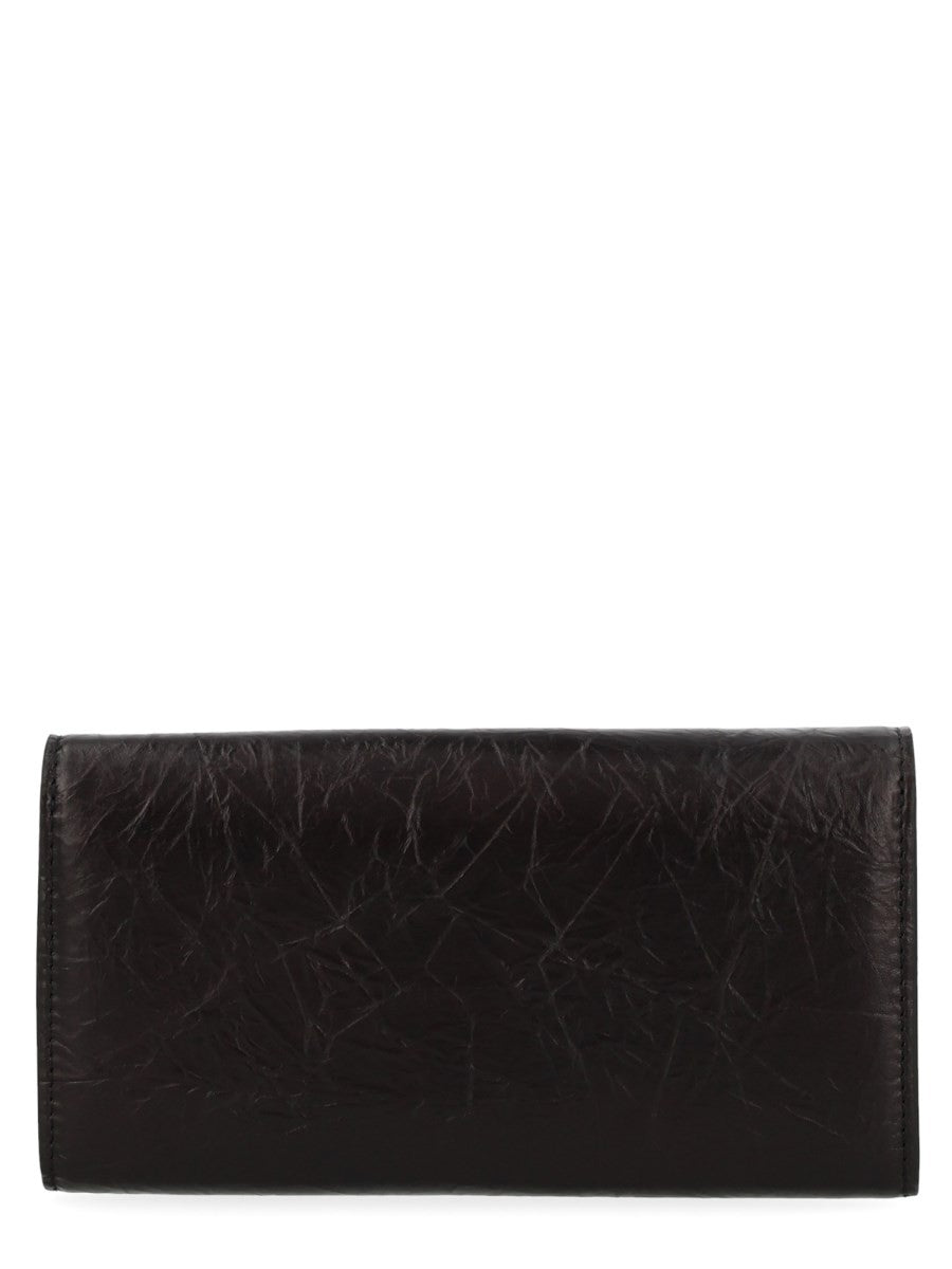 Fendi Women's Continental Tube Wallet with Chain Black, view 2