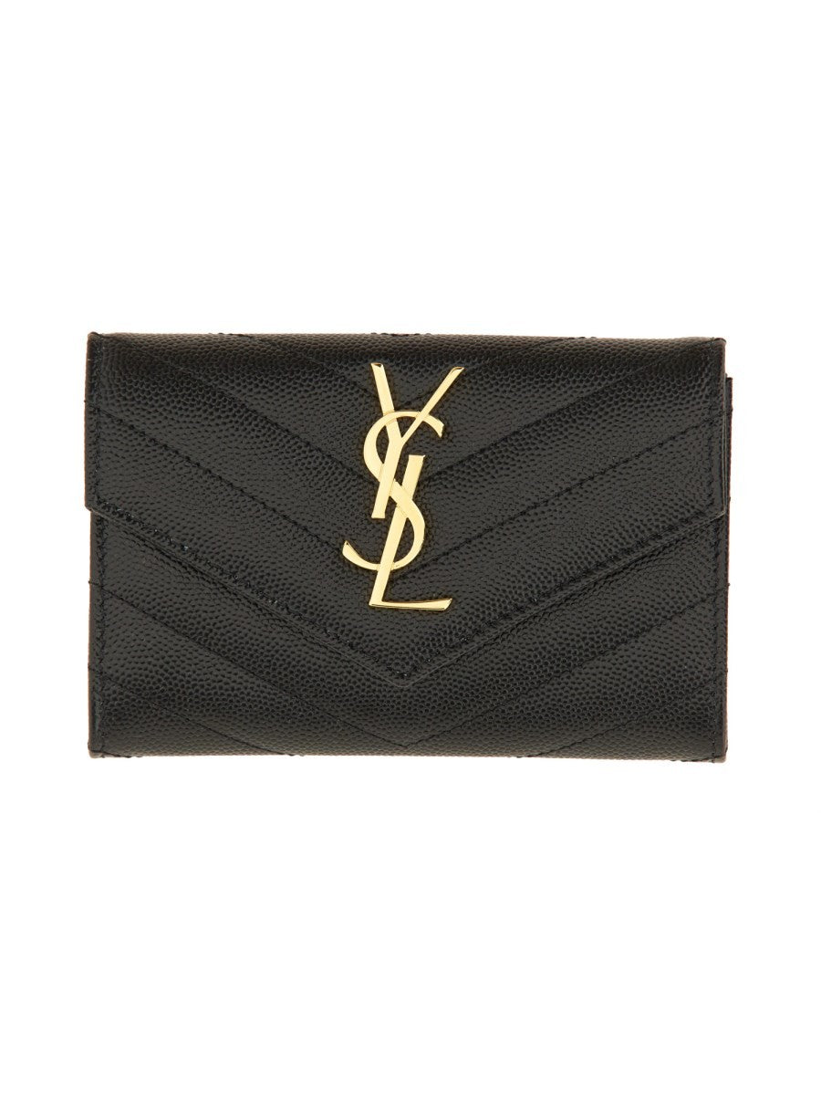 Saint Laurent Women's Portafoglio Envelope Cassandre Small Black