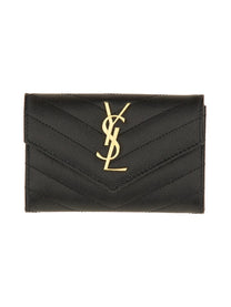 Saint Laurent Women's Portafoglio Envelope Cassandre Small Black