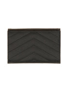 Saint Laurent Women's Envelope Cassandre Small Wallet Black, view 2