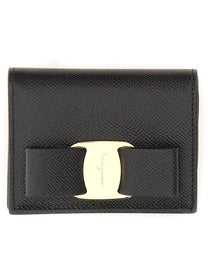 Ferragamo Women's Portafoglio Fiocco Vara Black