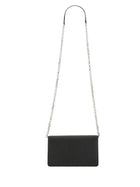 Maison Margiela Unisex Four Stitches Medium Wallet with Chain Black