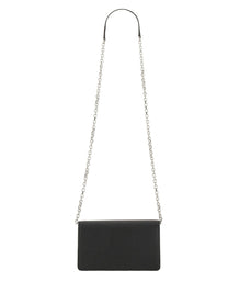 Maison Margiela Unisex Portafoglio Four Stitches Con Catena Black