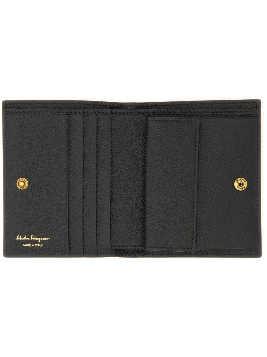 Ferragamo Women's Portafoglio Gancini Black