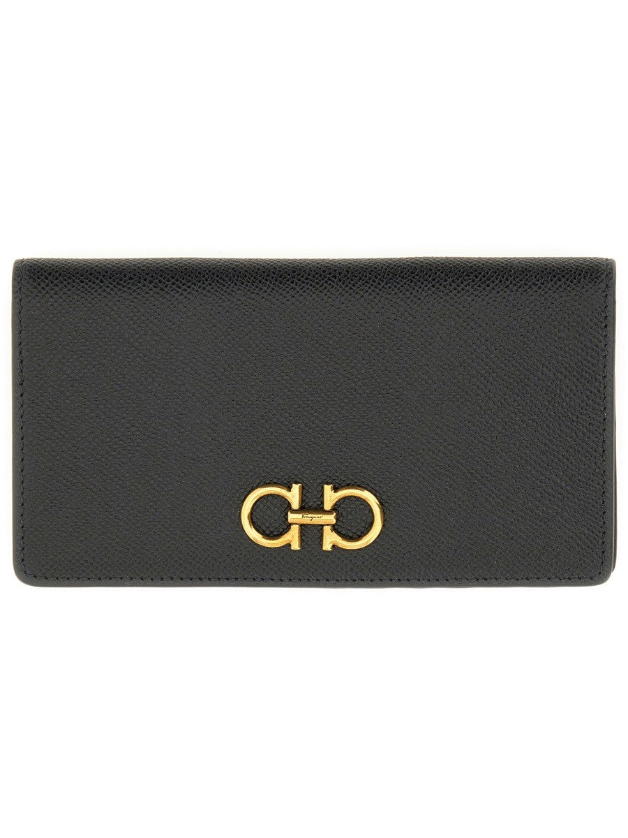 Ferragamo Women's Portafoglio Gancini Black