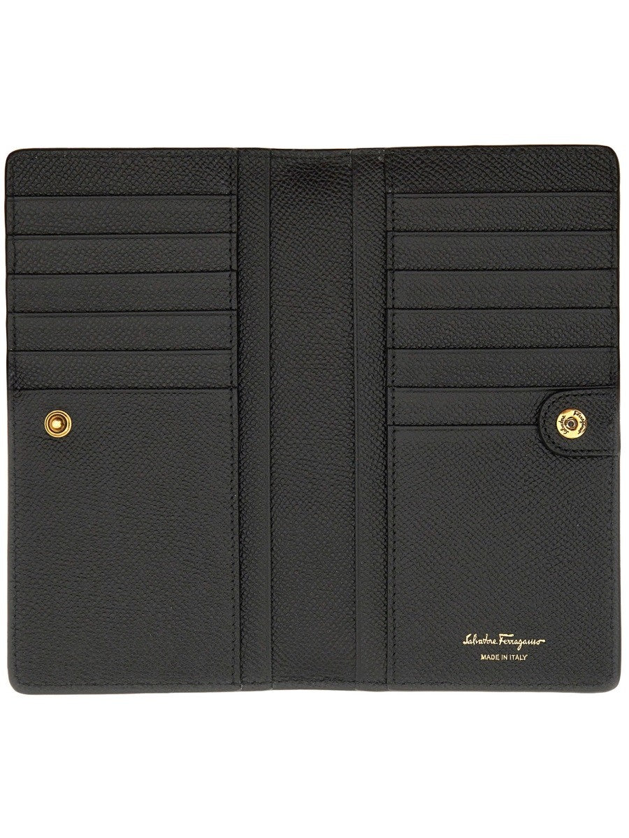 Ferragamo Women's Portafoglio Gancini Black