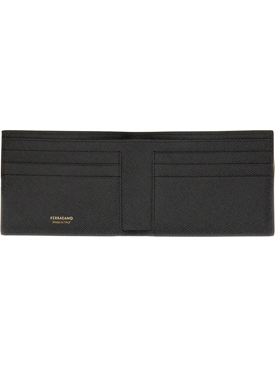 Ferragamo Men's Portafoglio Gancini Black