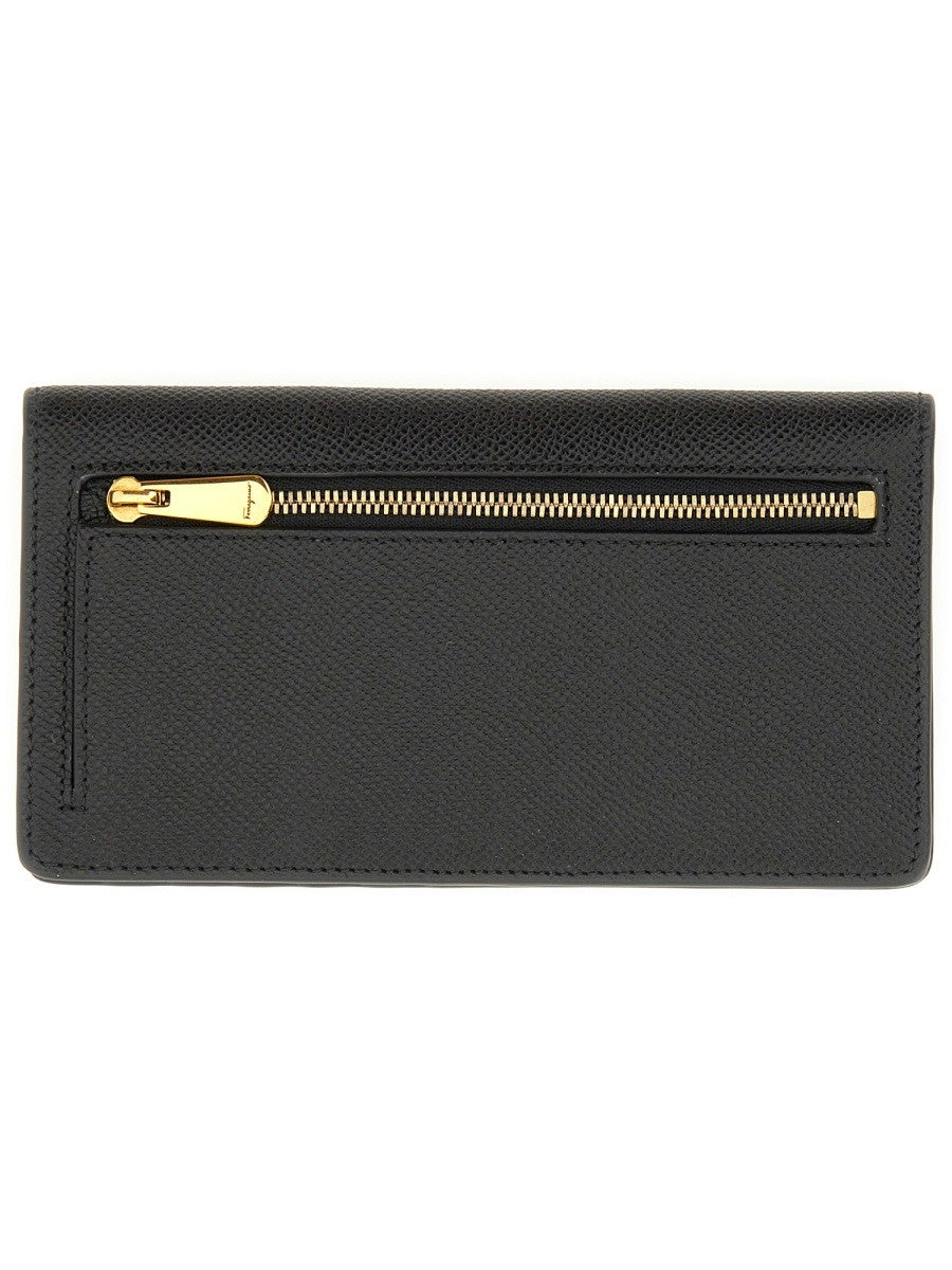 Ferragamo Women's Portafoglio Gancini Black