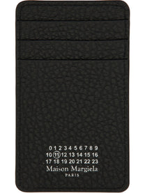 Maison Margiela Unisex Portacarte Verticale Four Stitches Black