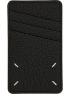 Maison Margiela Unisex Verticale Four Stitches Card Holder Black