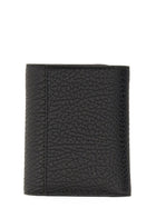 Maison Margiela Unisex Trifold Four Stitches Wallet Black, view 2