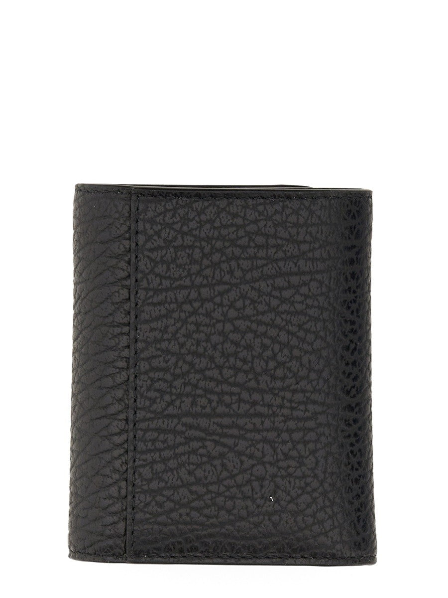 Maison Margiela Unisex Portafoglio Trifold Four Stitches Black