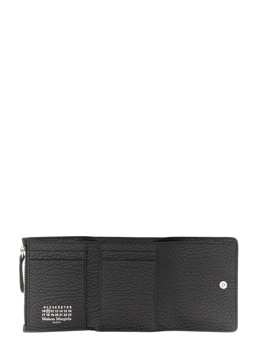 Maison Margiela Unisex Portafoglio Trifold Four Stitches Black