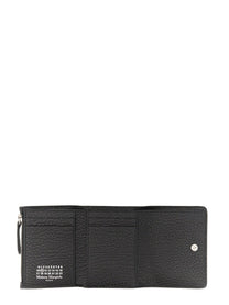 Maison Margiela Unisex Portafoglio Trifold Four Stitches Black