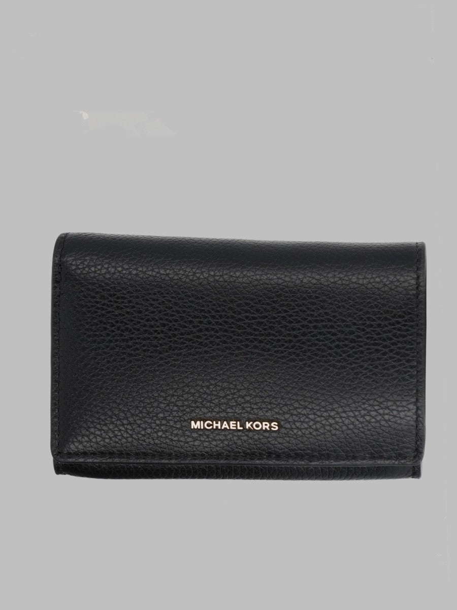 Michael Kors Women's Portafoglio Jet Set Large in Pelle Martellata Black