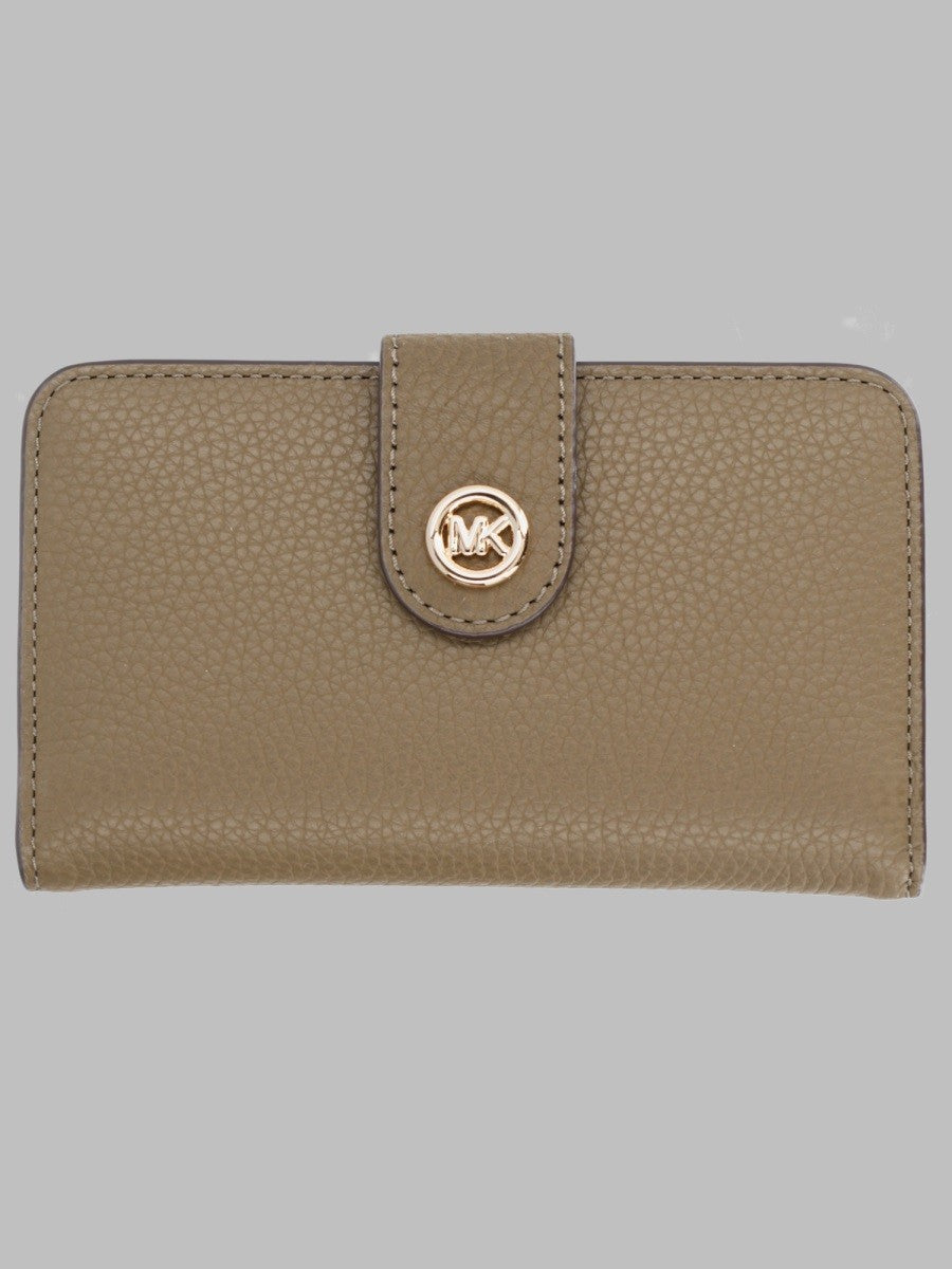 Michael Kors Women's Portafoglio MK Pop Charm Medium Beige