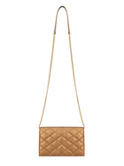 Saint Laurent Women's Paris Wallet with Chain Brown