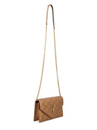 Saint Laurent Women's Paris Wallet with Chain Brown