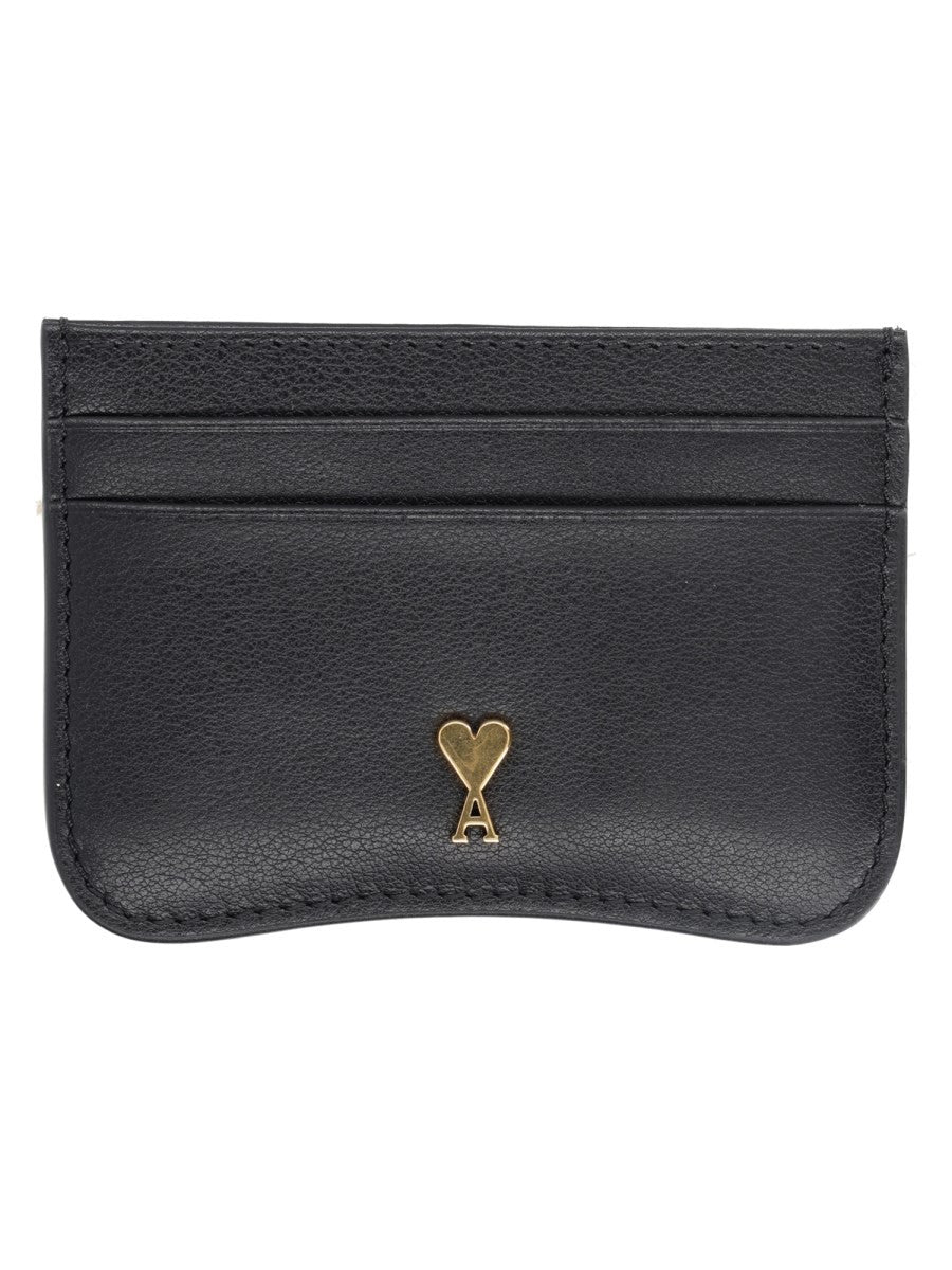 Ami Paris Unisex Portafoglio Porta Carte Black