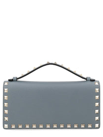 Valentino Women's Portafoglio Rockstud Con Catena Grey