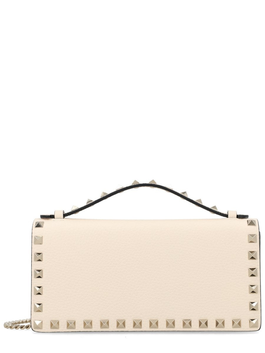 Valentino Women's Portafoglio Rockstud in Pelle White
