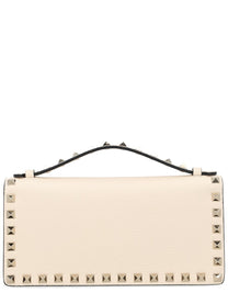 Valentino Women's Portafoglio Rockstud in Pelle White