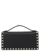 Valentino Women's Leather Rockstud Wallet Black, view 2