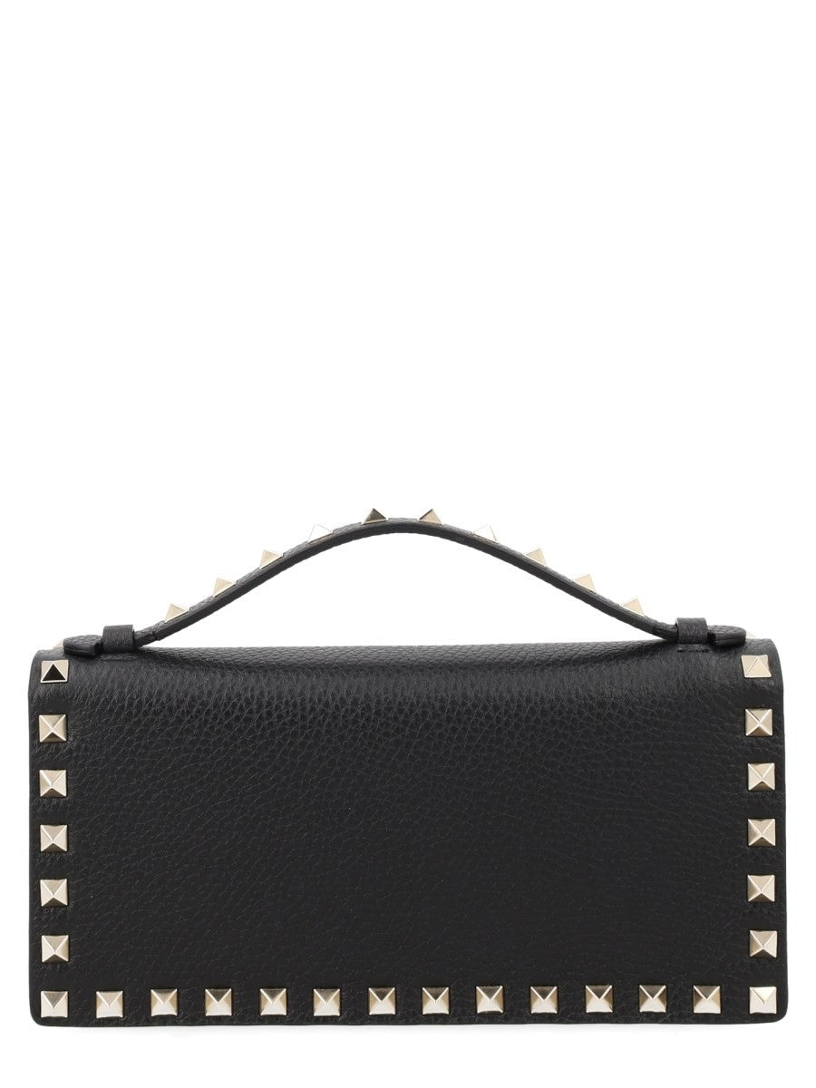 Valentino Women's Portafoglio Rockstud in Pelle Black