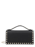 Valentino Women's Leather Rockstud Wallet Black