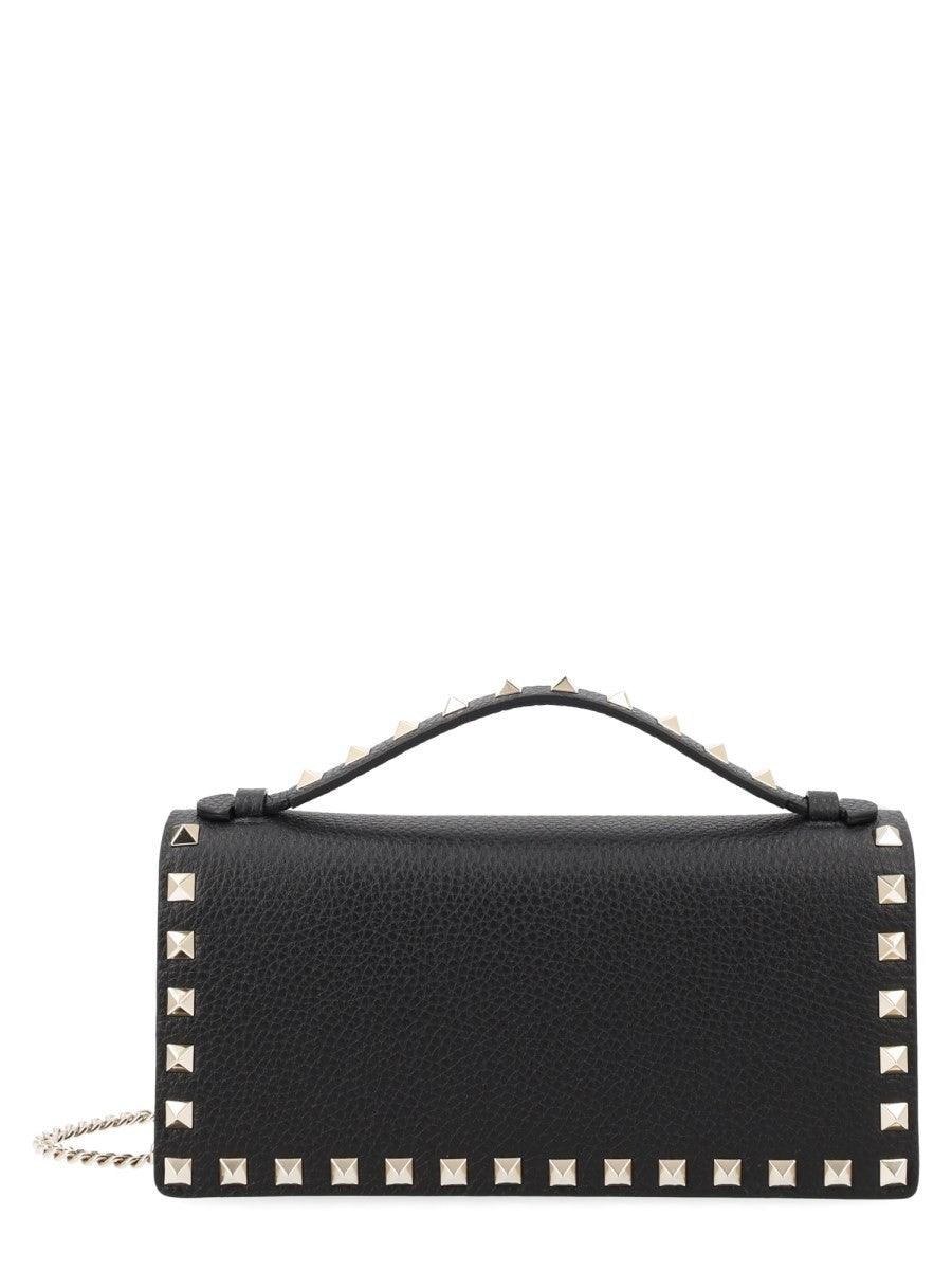 Valentino Women's Portafoglio Rockstud in Pelle Black