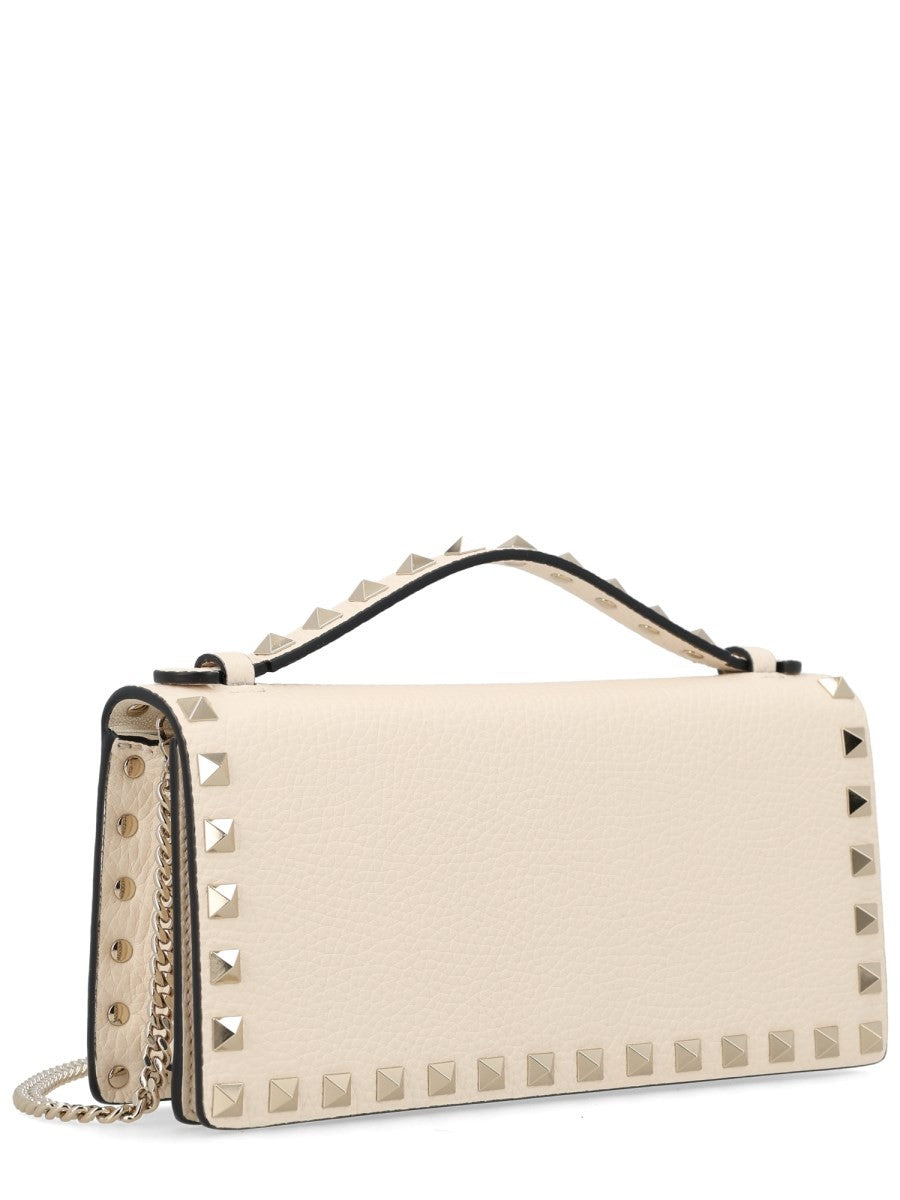 Valentino Women's Portafoglio Rockstud in Pelle White