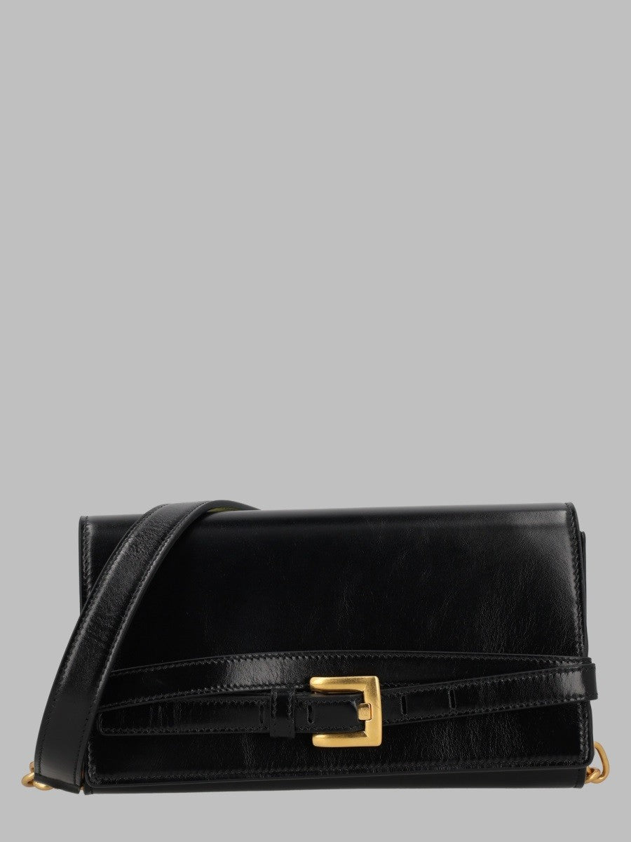 Balmain Women's Portafoglio Shuffle Con Tracolla Black