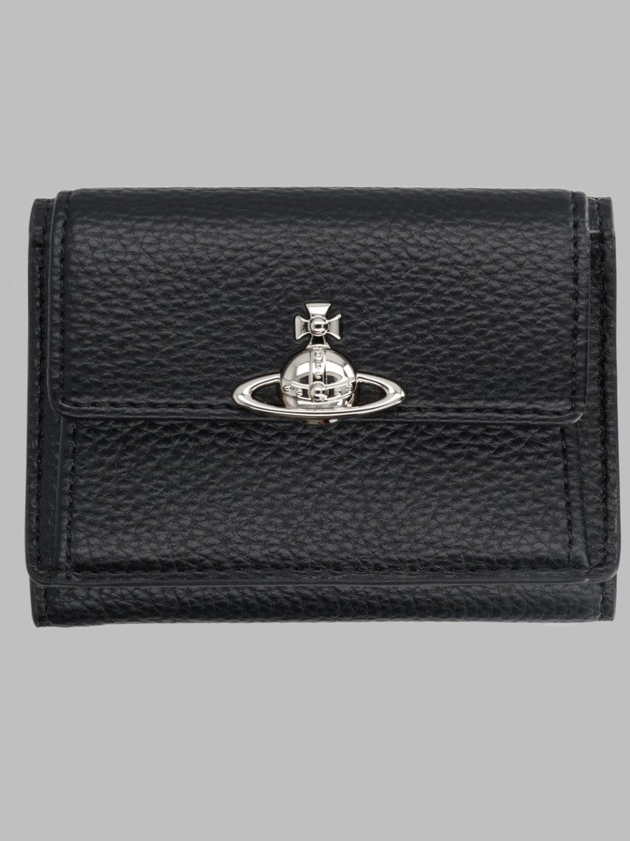 Vivienne Westwood Women's Portafoglio Small Flap Purse Black