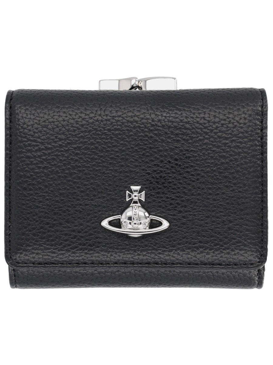 Vivienne Westwood Women's Portafoglio Small Frame Black