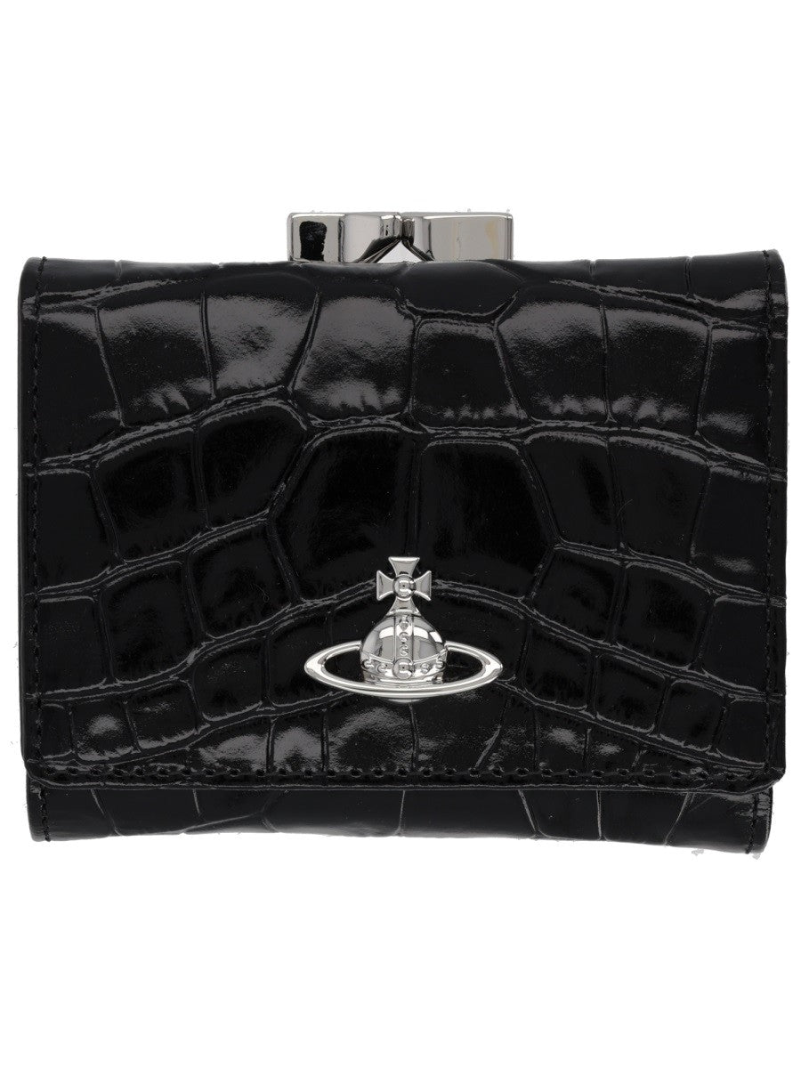 Vivienne Westwood Women's Portafoglio Small Frame Black
