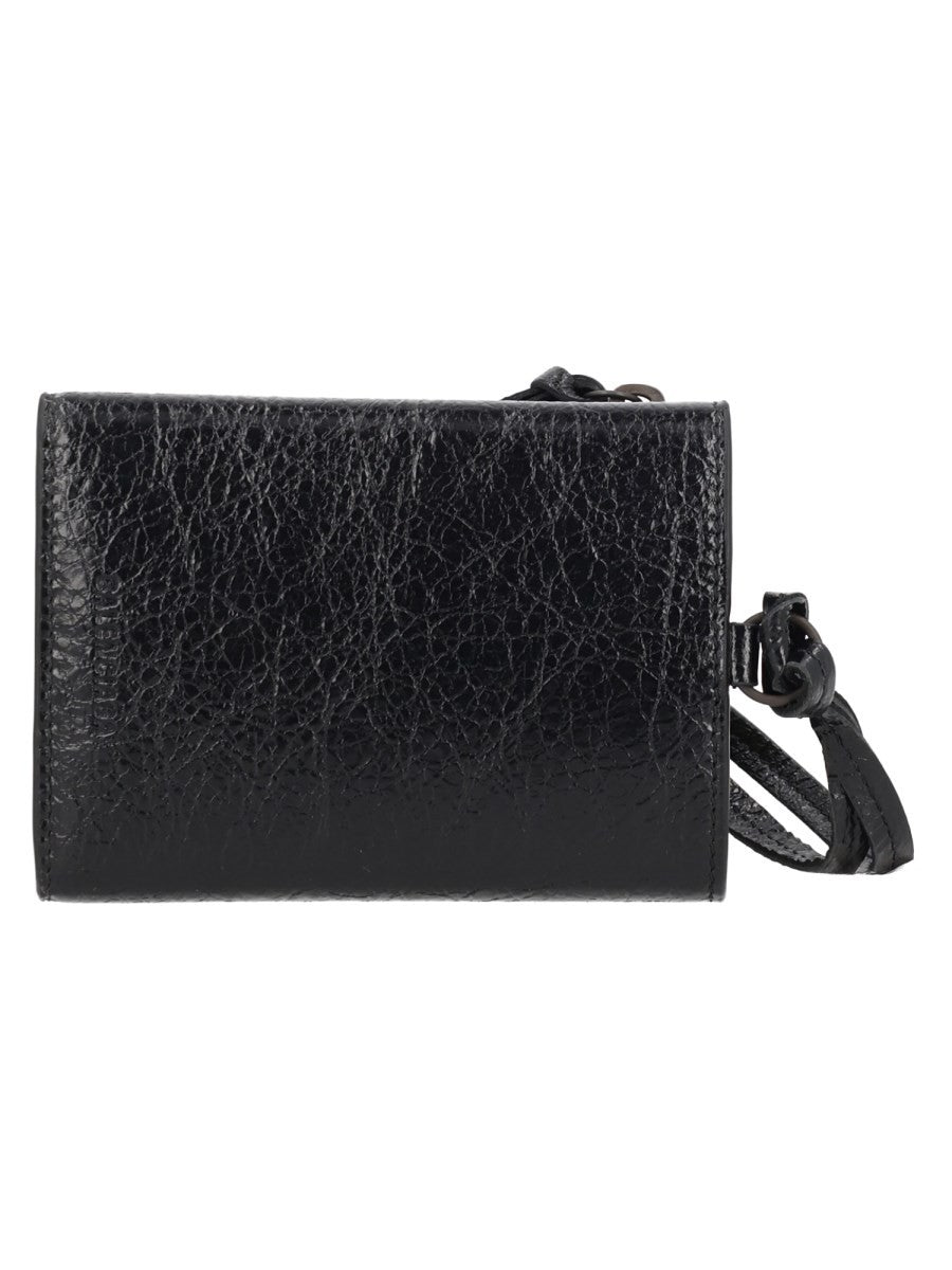 Balenciaga Men's Trifold Wallet with LE City Crossbody Bag Black, view 4