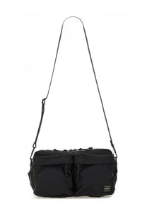 Porter-Yoshida &amp; Co men’s borsa force 2way waist black crossbody bag in durable black nylon with sleek minimalist design