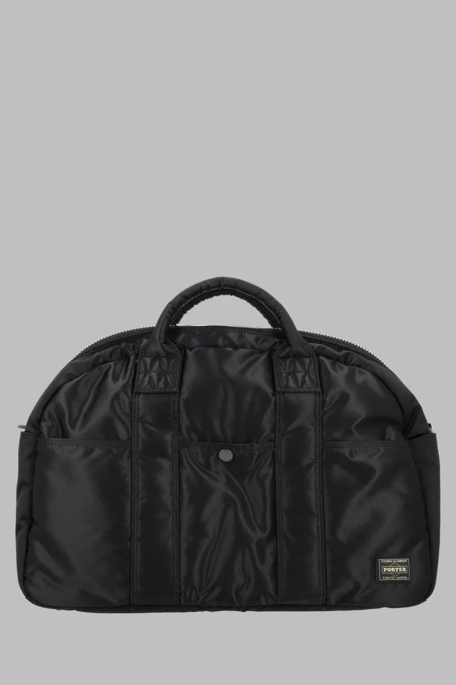 Porter-yoshida &amp; co men’s borsa tanker boston large black nylon duffel bag with reinforced stitching and top handle